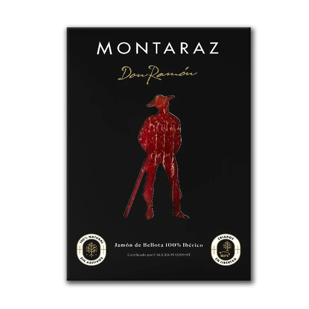 Montaraz Único - Jamón de bellota 100% ibérico loncheado (34 sobres de 100g)