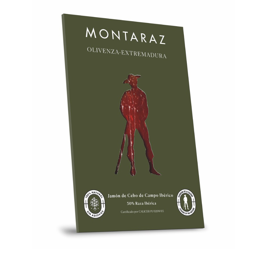 Montaraz Extremadura-Jamón de Cebo de Campo ibérico (35 sobres de 100g)