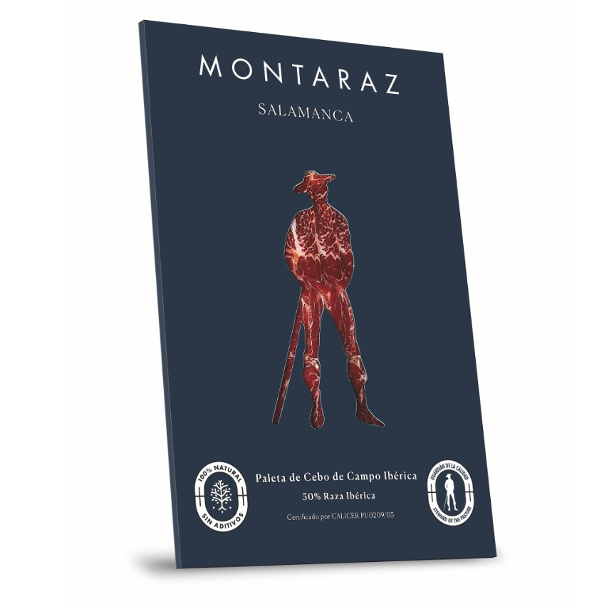 Montaraz Salamanca - Paleta de cebo de campo ibérica loncheada (21 sobres de 100g)